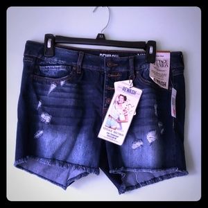 High Rise Jean Shorts
